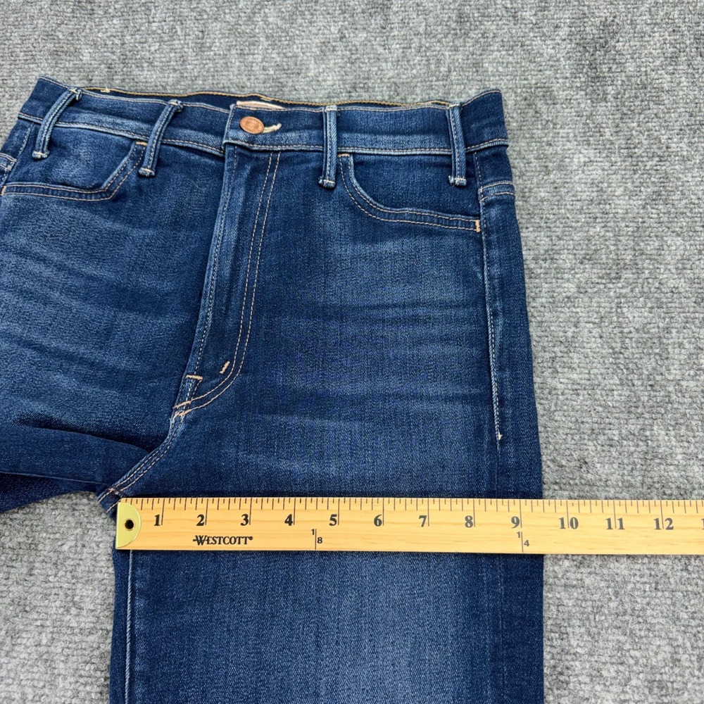 MOTHER Jeans Women's 29 (Fits 28x27) Blue Home Movies The Hustler Ankle Fray USA - Picture 10 of 15